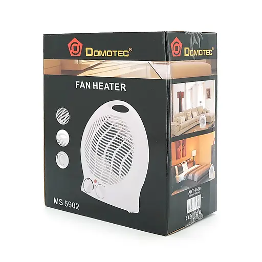 Тепловентилятор Domotec спіральний MS-5902, 2000 Вт, 3 режими Cold air10002000Вт, Box - фото 2