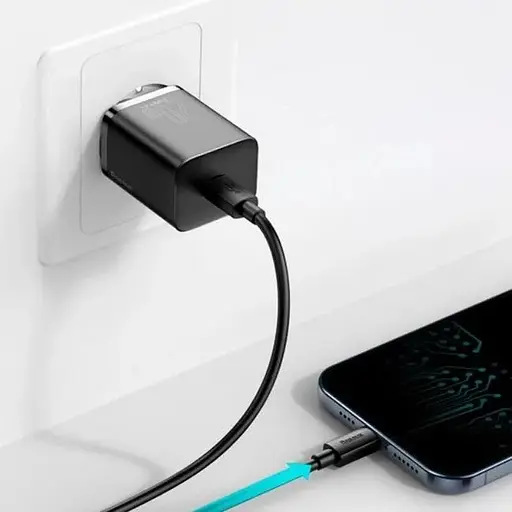 Блок зарядки Baseus Type C CCSUP-B01 Type-C QC 3A Black - фото 4