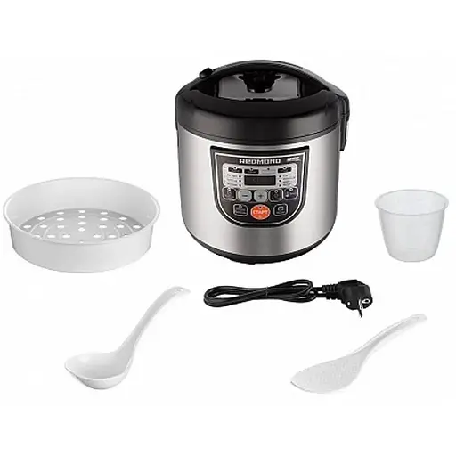 Мультиварка Redmond RMC-M22 Black, 860W, чаша 5л, дисплей, програм 10, керамічне покриття, кнопкове керування - фото 3