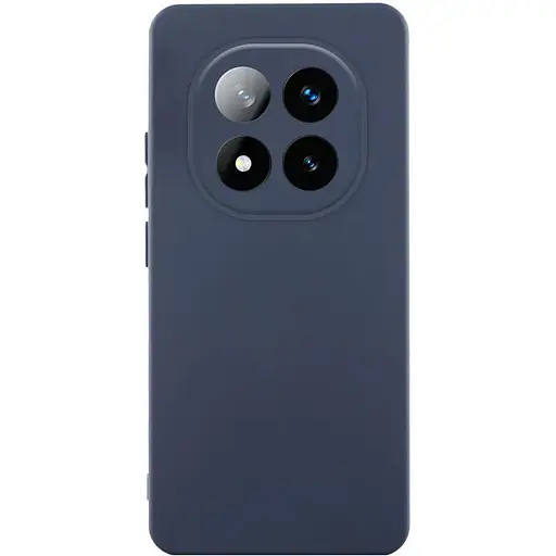 Чехол TPU Getman Liquid Silk Full Camera для Xiaomi Redmi Note 14 Pro 5G Синий / Midnight blue