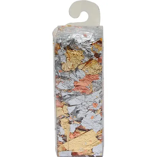 Поталь пластівці мікс золото-срібло-мідь 1 г DK25221 - фото 1