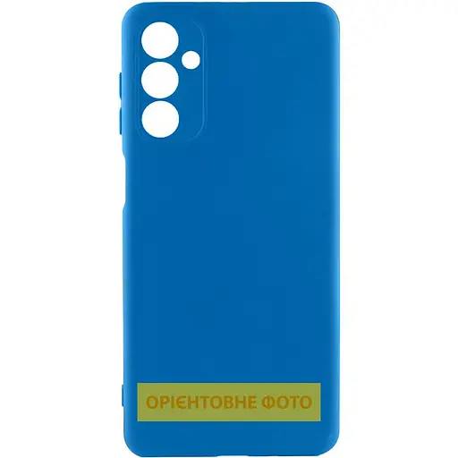 Чехол TPU Getman Liquid Silk Full Camera для Samsung Galaxy S21 Синий / Royal blue