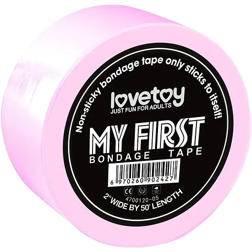 Бондажна стрічка Lovetoy My First Bondage Tape 15 м світло-рожевий