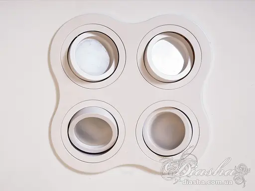 Оригінальний чотирьохточковий алюмінієвий світильник на кухню, серія - фото 3