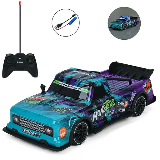 Машина на радіокеруванні, 29 см, 1:16, світло, USB, 000-039 (В асортименті)