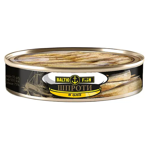 Шпроты Baltic Fish в масле ж / б ключ 120 г