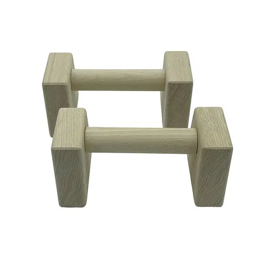 Паралетсы, упоры для отжимания деревянные Wood Gym Push Up NE-WD-20 из бука 20 см 2 шт - фото 2