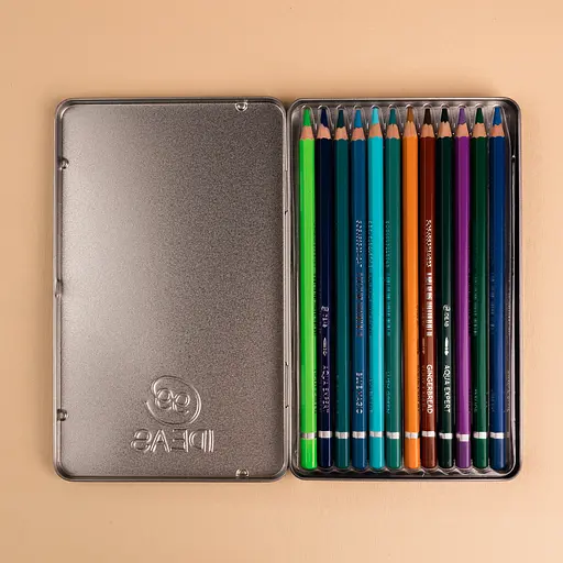 Набор карандашей акварельных 99IDEAS "Aqua Expert" 12 цветов, Manga Set, металлическая коробка, 99AE-12MANG - фото 4