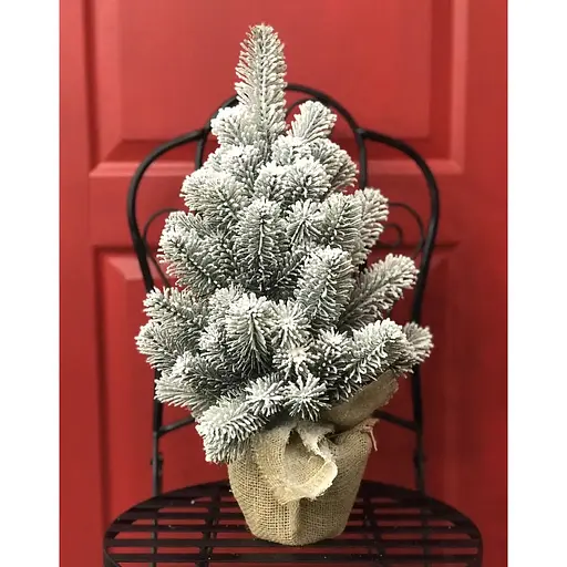 Ялинка Hvoya Premium лита в мішковині 50 см засніжена - фото 5