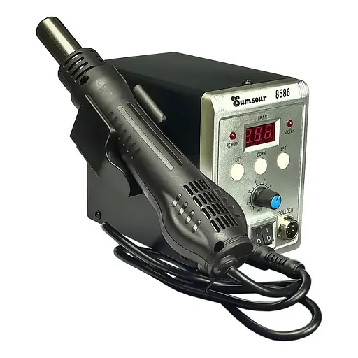 Паяльная станция Sumsour 8586 фен, паяльник, цифровая индикация - фото 2