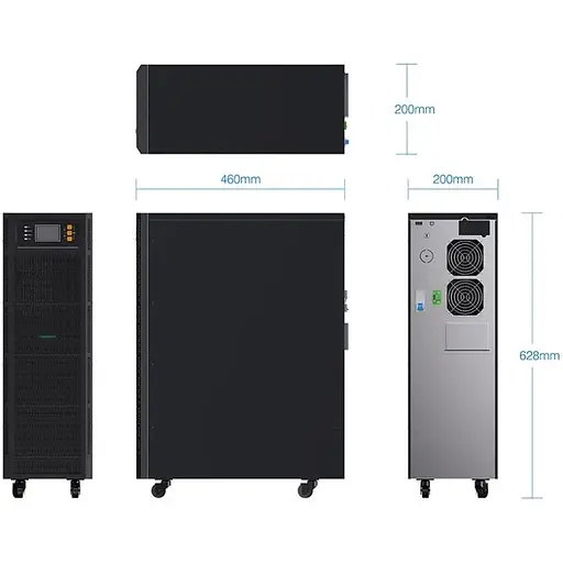 ДБЖ Marsriva MR-US6K, 6кВА/6кВт, 1:1 phase, Smart Online UPS, 16x12V/9Ah - фото 4