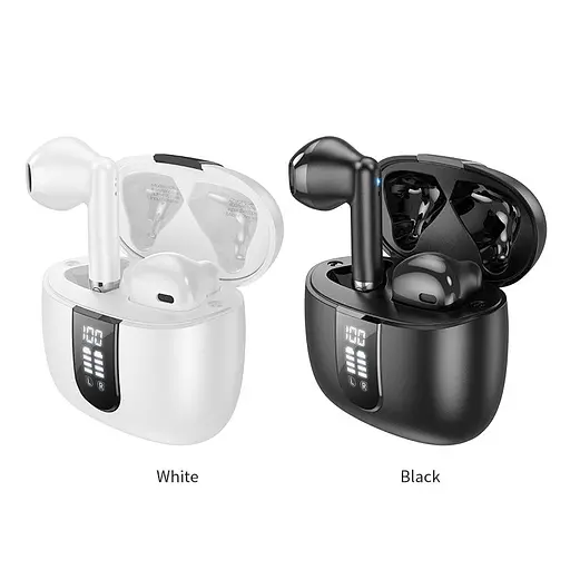 Бездротові навушники Hoco EW36 Delicate TWS | BT5.3, 30/400mAh, 4h | вкладиші white - фото 3