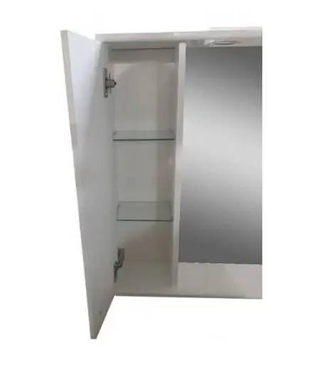 Дзеркало ПіК Сімпл із шафкою та LED підсвіткою 60 см ліве Металік 30412 - фото 3