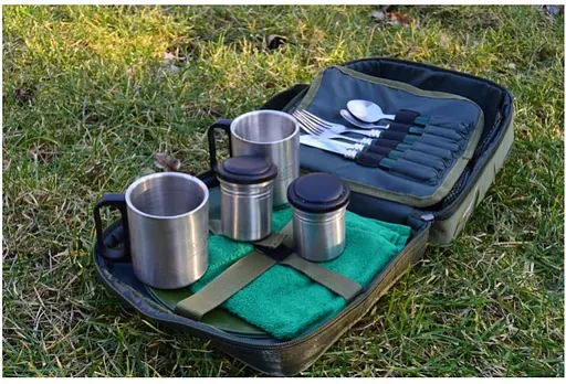 Столовые приборы набор Mivardi M-Carp Premium для рыбалки и туризма две персоны - фото 7