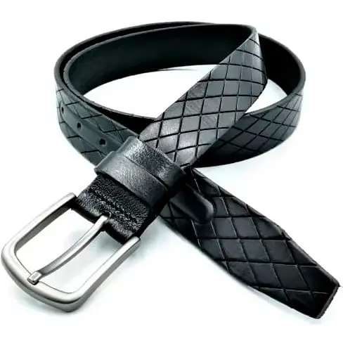 Ремінь шкіряний Weatro чоловічий 3,3х105-125 см acs0027240 - фото 1