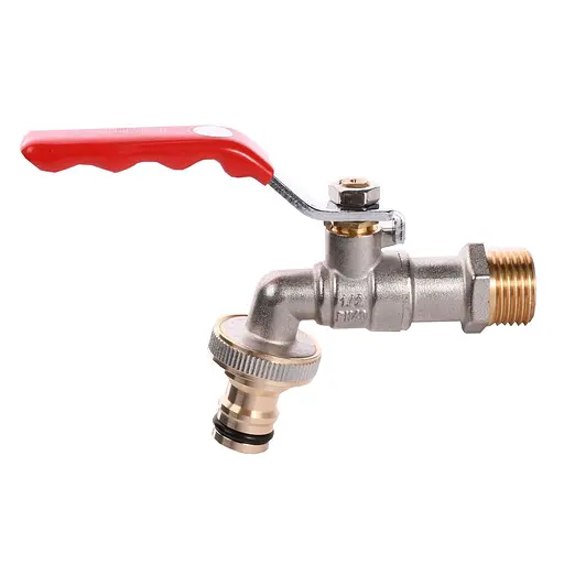 Кран шаровый поливочный Q Professional 1/2″ NV-QP155 + коннектор быстросъемный - фото 1