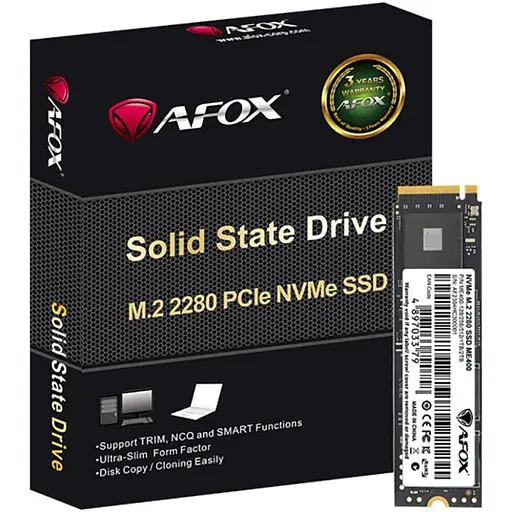 Накопитель SSD Afox m.2 NVMe 1Tb ME400 PCIe 4,0x4 3D TLC NAND (ME400-1024GQN) - фото 2
