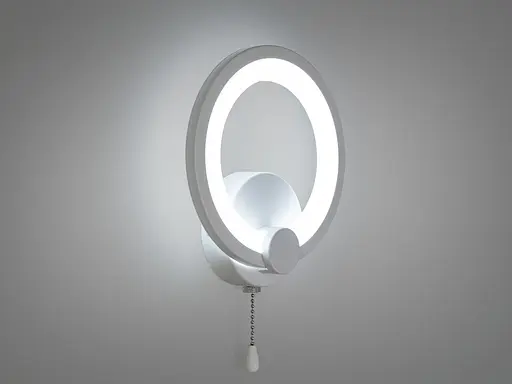 Світильник настінний потужністю 17W, біле кільце - фото 3