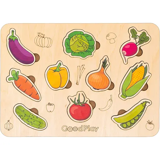 Пазл-сортер GoodPlay Овочевий світ (PS-4-014)
