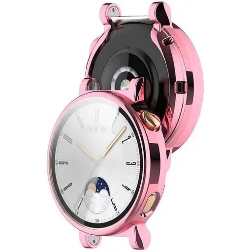Чехол-накладка DK Silicone Face Case для Huawei Watch GT 4 41mm (pink rose) - фото 2
