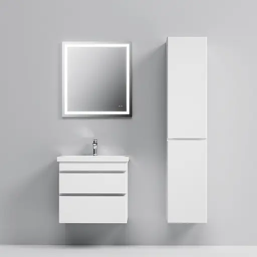 Тумба з умивальником AM.PM Hit підвісна 60 см білий M93A-FHX0602-WC0602WG38 Білий - фото 5