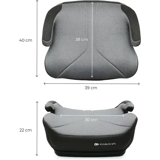 Автокресло-бустер Kinderkraft i-Boost 2 Grey (KCIBOO02GRY0000) - фото 3