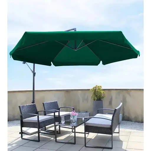 Садовый зонт GardenLine GAO2859 Banana с LED подсветкой Green [144797] - фото 4