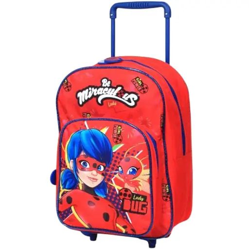 Рюкзак на колесах Perletti Kids Miraculous LadyBug червоний (P13119)