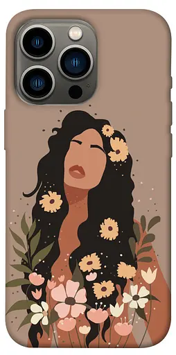 TPU чохол Дівчина у квітах - фото 1