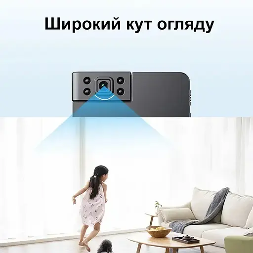 Мини WIFI камера Nectronix WK11 с поворотным объективом, записью и встроенным аккумулятором - фото 6