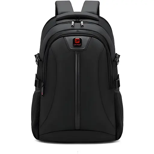 Универсальный городской рюкзак Justpack с USB зарядкой 32x19x50 см черный (8805)