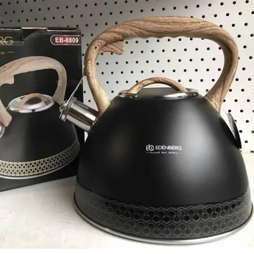 Чайник зі свистком з нержавіючої сталі 3.0 л Edenberg EB-8809 - фото 4