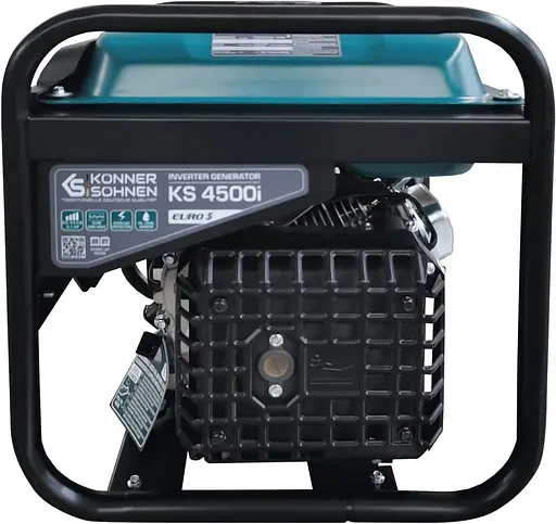 Генератор Інверторний KonnerSohnen KS 4500i, 230В, 4.5кВт, ручний стартер, 33кг / 3800 Вт / Бензин (KS4500I) - фото 4