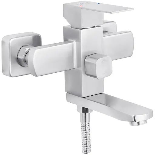 Змішувач для ванни Kroner KRM Edelstahl Kubus - ESG060 (CV023012) - фото 1