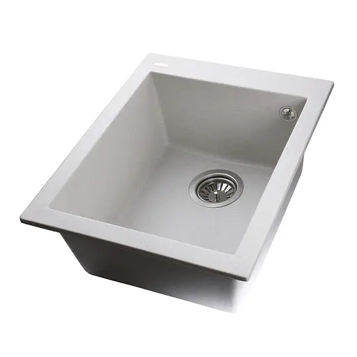 Гранітна мийка Globus Lux Lama перлина 410x500 мм, Сірий - фото 2