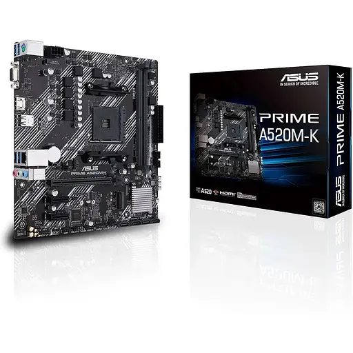 Материнская плата Asus Prime A520M-K sAM4 A520 2xDDR4 HDMI D-Sub mATX - фото 3