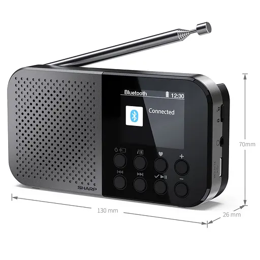 Радиоприемник Sharp DR-P520 Storm Grey - фото 5