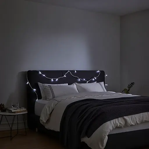 Новорічна кімнатна гірлянда нитка GarlandoPro 6 м 50 LED білий дріт Білий W50LED6MWW - фото 3