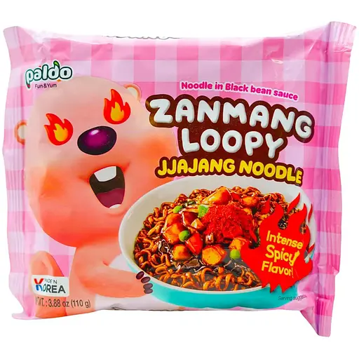 Локшина швидкого приготування Paldo Spicy Zanmang Loopy 110 г