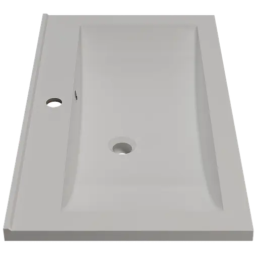 Раковина матова врізна Amidicon Victoria 80 800x450 з литого каменю VICTORIA_80_MAT, Білий матовий - фото 3