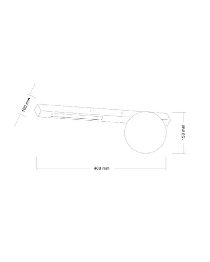 Бра Zuma Line 5905316670747 Lund G9+LED 2x40W+6W 4000K 360Lm IP20 чорний - фото 2