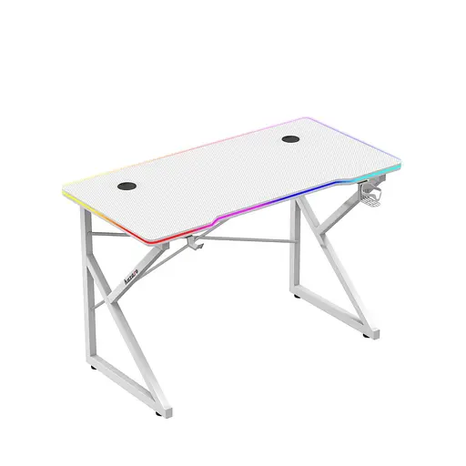 Компьютерный стол HUZARO Hero 1.7 RGB White - фото 3