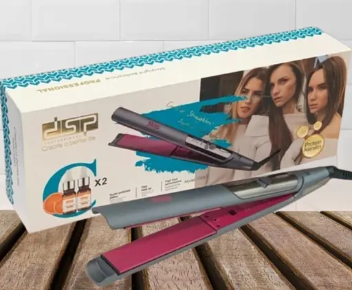 Випрямляч для волосся DSP 10265 45 Вт Червоний із сірим - фото 9