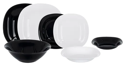 Сервіз столовий Luminarc Carine White&Black, 18 предметів - фото 1