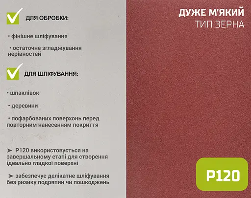 Наждачний папір Alloid Building Tools на тканинній основі 200 мм х 50м зерно 120 (SP-20050120) - фото 6