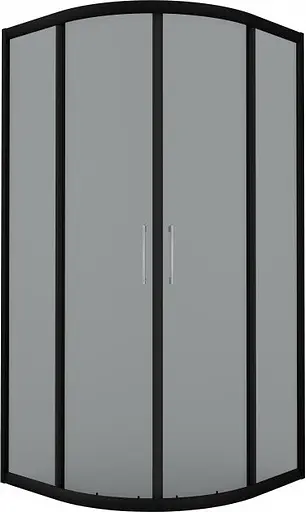 Душевая кабина AM.PM Joy Round 90x90 см без поддона, тонированная, графит - фото 1