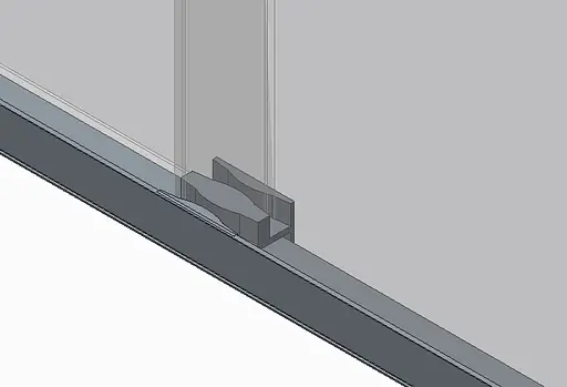 Двері в нішу Koer SR SD03-140x200-TR-01 прозоре скло Easy Clean 8 мм, хром KR5385, універсальні, прозорий, хром - фото 3