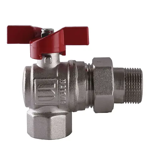 Кран шаровый угловой с американкой Selba 3/4″ SL1543 - фото 1