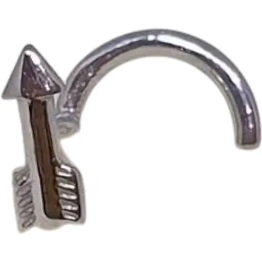 Серебряная серьга-пирсинг Астор в нос. 918-2440Р