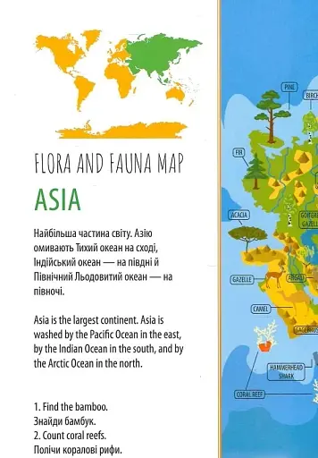 Дитячий простір : Тварини і рослини світу / Animals and plants of the world (Українська ) - фото 7